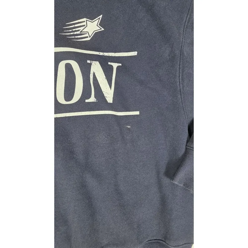 Wild Fable London Graphic Cropped Sweatshirt Women’s XL Blue Pullover - Picture 4 of 8